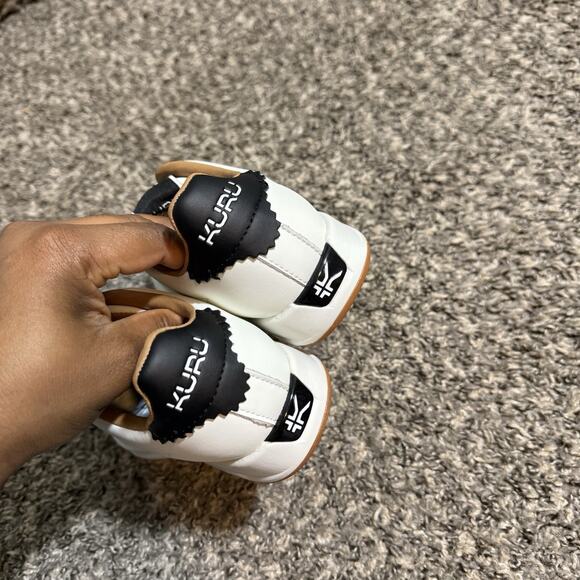 Kuru Shoes Womens 6.5 Roam Classic Court White Leather Sneakers Lace Up New - Picture 4 of 7